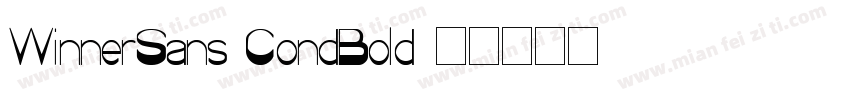 WinnerSans CondBold字体转换